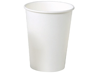 Kaffebæger Pap Ø90xH110mm 30cl 12oz Single Wall Hvid
