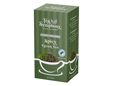 Te Grøn Tea Symphony Spicy Green Tea 20 breve Rainforest Alliance Krydret
