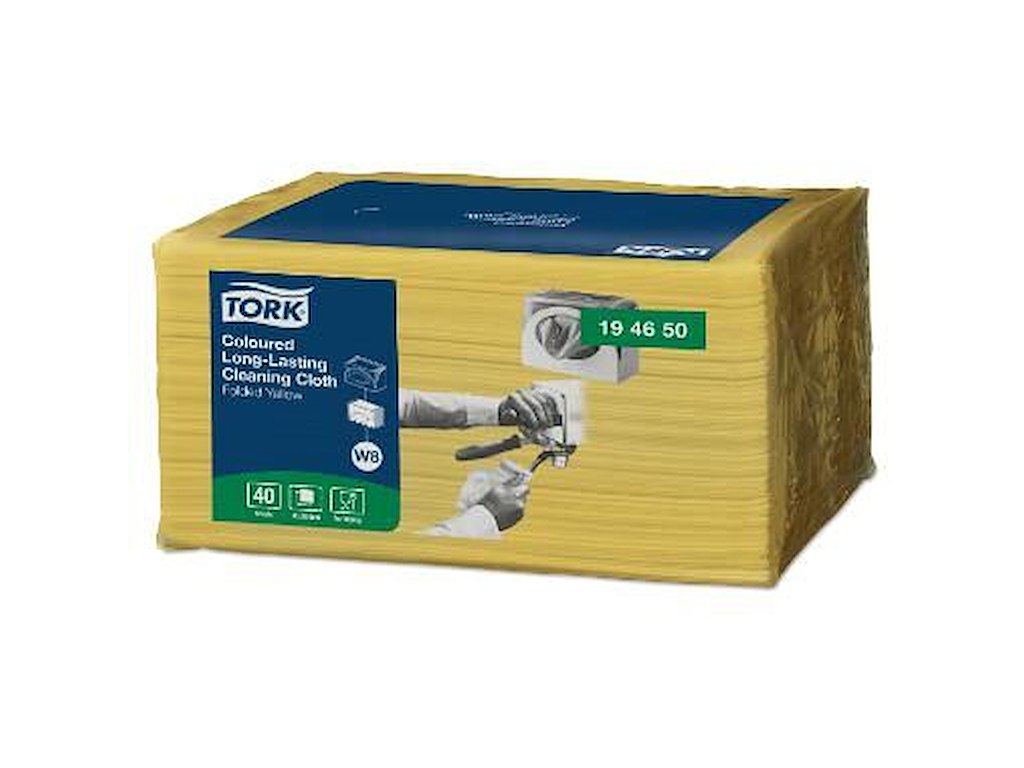 Rengøringsklud Tork Allround W8 30x38cm Gul