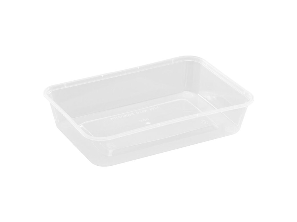 Bakke 500 ml 175 x 120 x 35 mm Nudelbakke til Mikroovn PP Klar