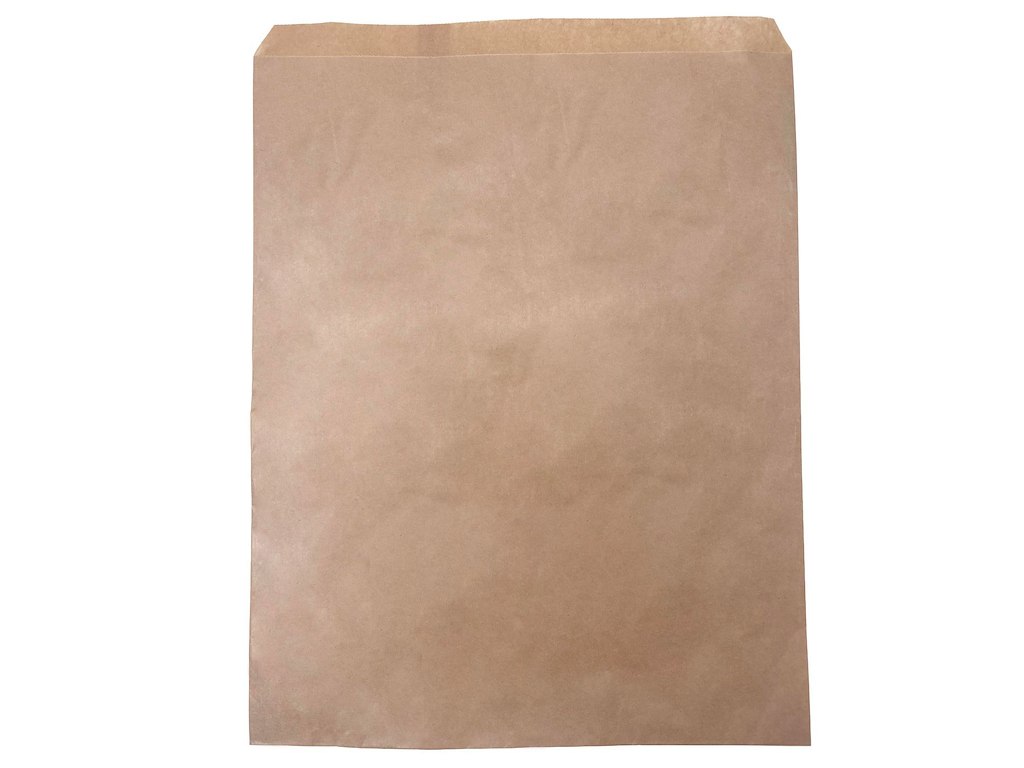 Bagerpose 3kg Rektangulær L300xB380+20mm Papir 40gr Brun