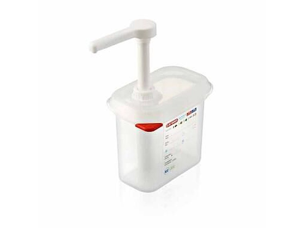 Dispenser Dressing Araven 1/9GN 1.5 ltr 17.6x10.8x19 cm PP Klar