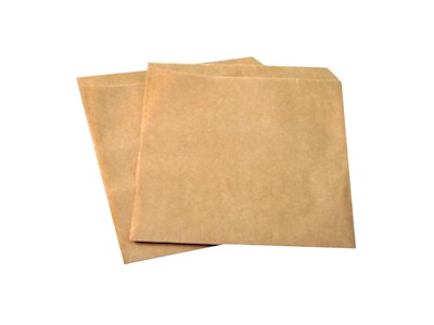 Burgerlomme stor 150x160 mm 40 gr Kraft/PE Brun