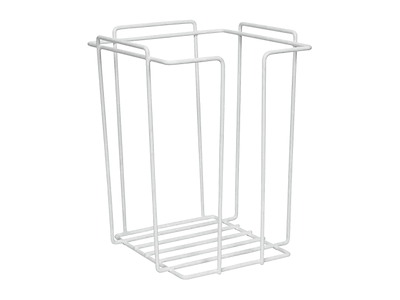 Vaskekludestativ 23x23x29,5cm metal hvid til skumvaskeklude