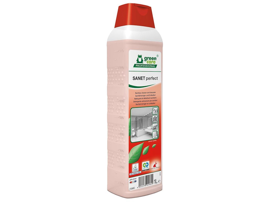 Kalkfjerner Stærkt surt SANET Perfect 1ltr Ecolabel med Parfume til sanitære rum