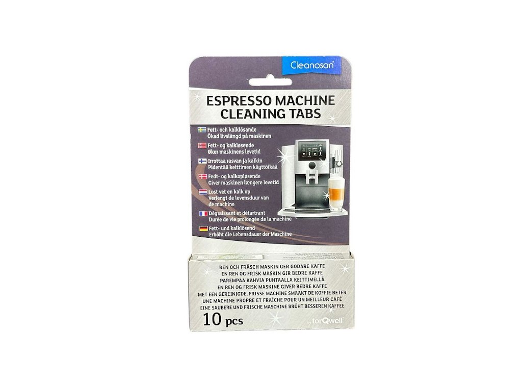Cleanosan espressomaskinrens og afkalkning (10 stk.)