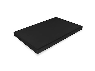 Skærebræt 50x30x2 cm med Fødder Polyethylen Sort