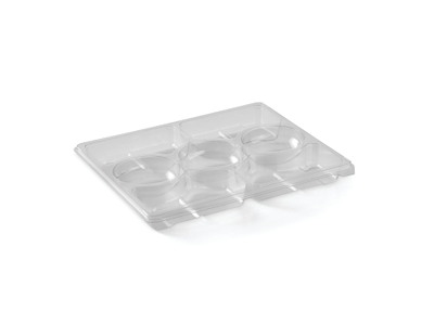 Bakke Zen Tapas 7-rum Rektangulær 1518ml L320xB250xH33mm RPET Klar