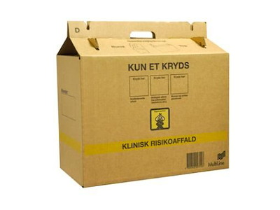 Papkasse til risikoaffald 500x248x320 mm