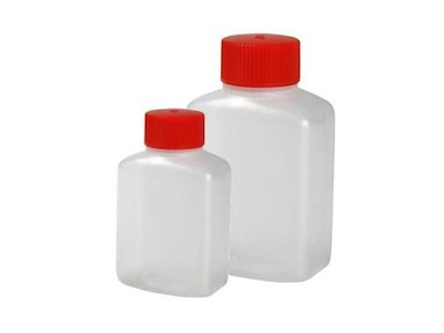 Flaske 30 ml med rødt låg til sojasauce - 100 stk