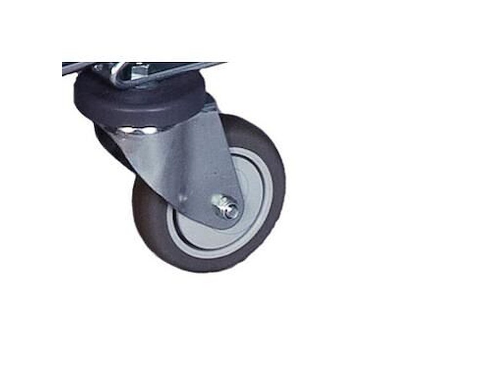 Hjul 125mm med Bremse uden Bolt til Origo rengøringsvogn