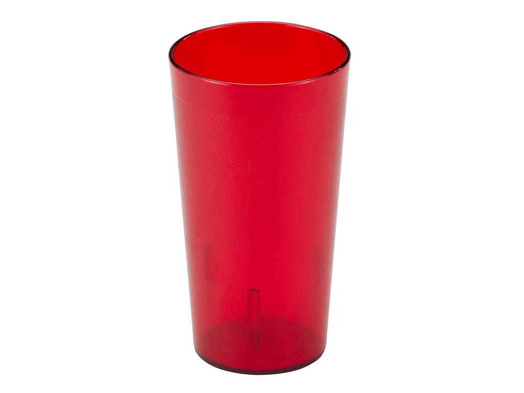 Glas 485 ml Ø8xH14.6 cm SAN med udvendigt mønster Ruby rød