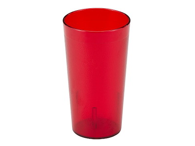 Glas 485 ml Ø8xH14.6 cm SAN med udvendigt mønster Ruby rød