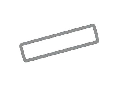 Etiket 46x12 mm Lille Til tryk DT Perma Lim Hvid med Grå kant