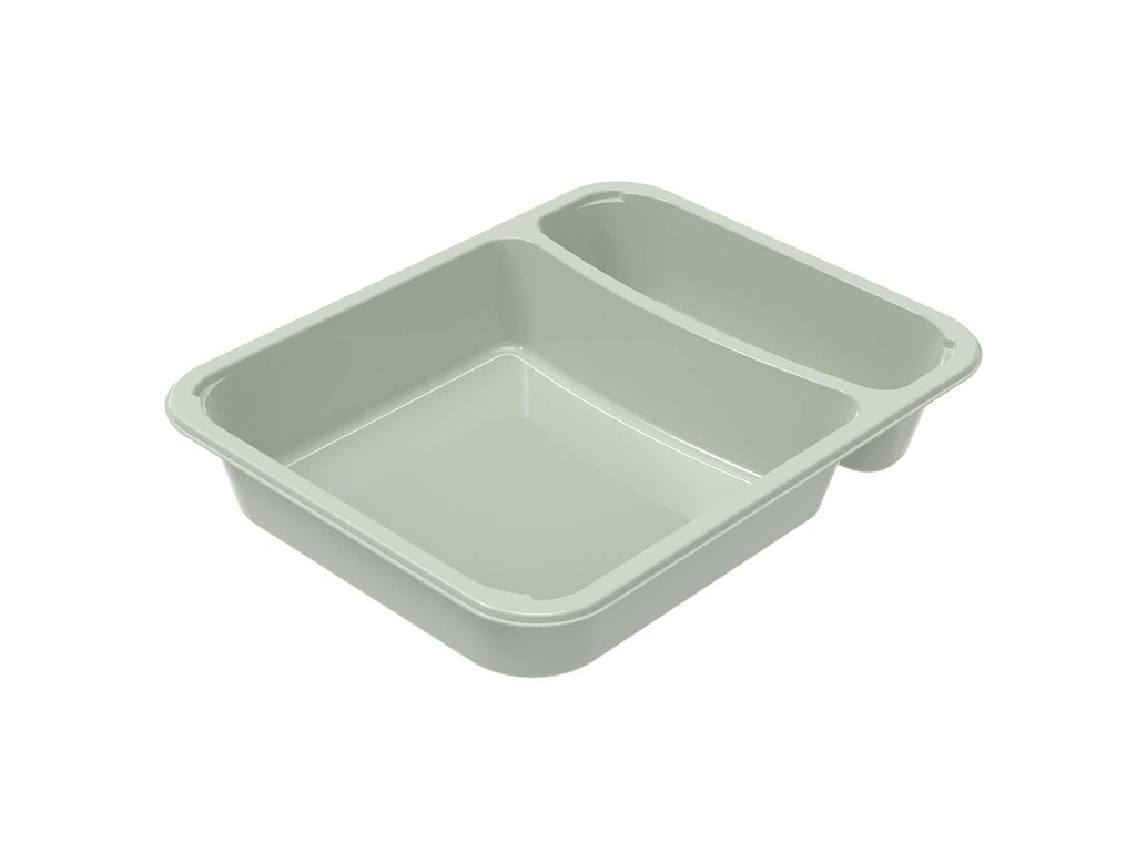 Bakke 2-rum C 2227-2Y 227x178x39 mm 825/270 ml CPET Evolve