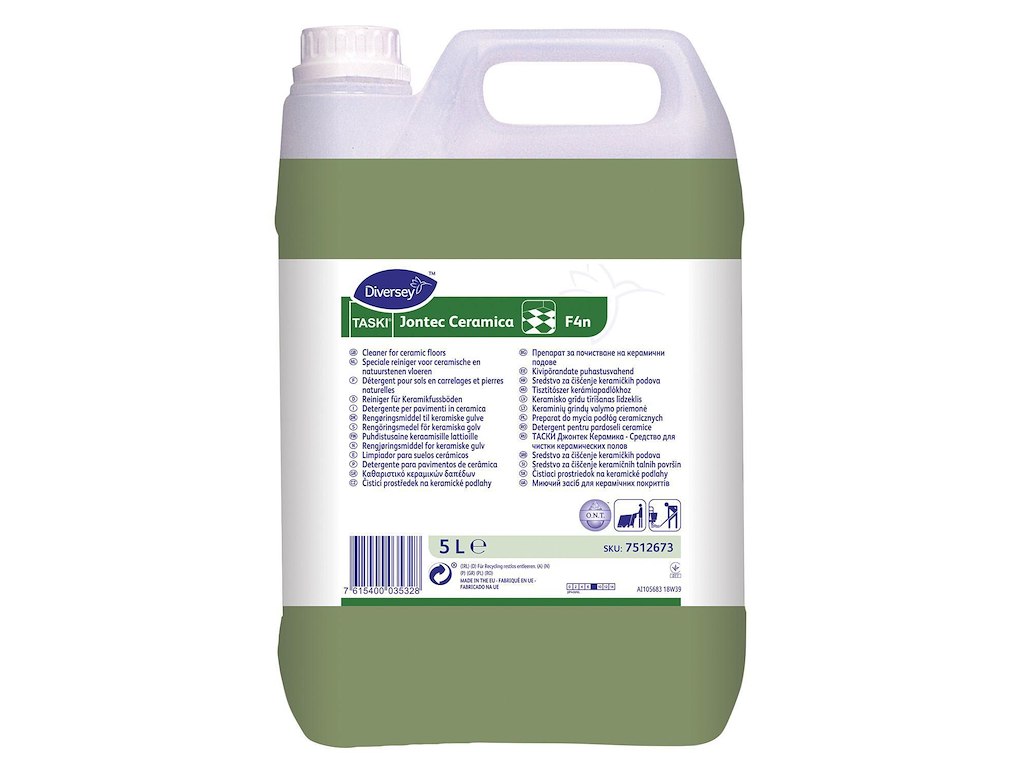 Universalrengøring Gulv Jontec Ceramica Neutral pH med Farve/Parfume 5 ltr