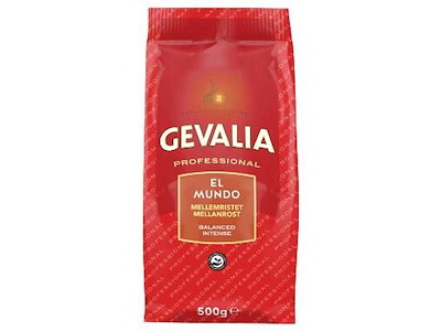 Kaffe Gevalia El Mundo Mellemristet 500g, 10 ps