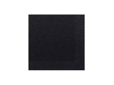 Serviet 33x33 cm 2-lag Sort