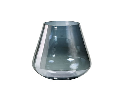 Lysestage Etna Ø16.5xH14.5 Smokey Glass