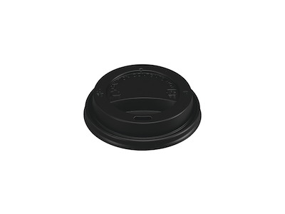 Drikkelåg Plast Ø80xH20mm Til Kaffebæger Sort