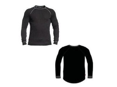 Termoundertrøje Crewneck FE 2-funktionel str L Sort