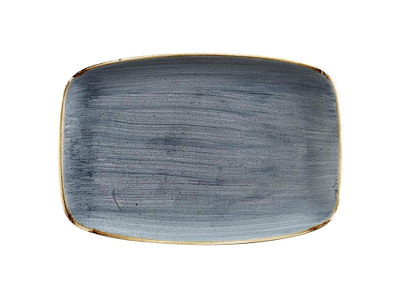 Serveringsfad Stonecast 34.4x23.4 cm Porcelæn Blåbær