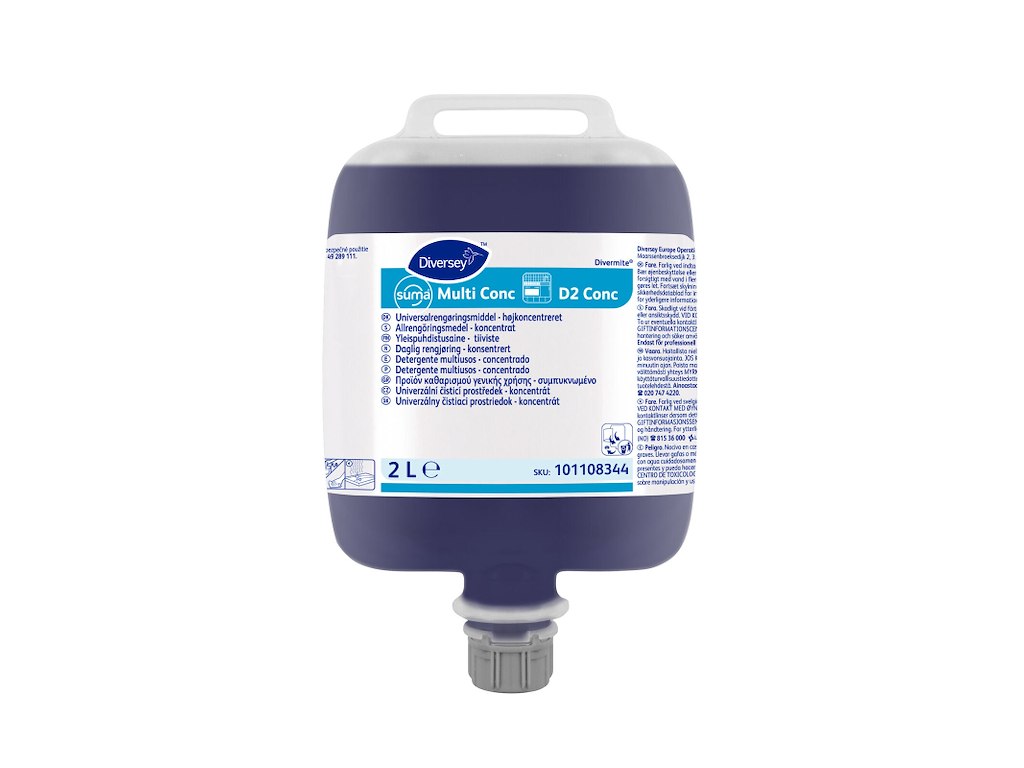 Universalrengøring Suma Multi Conc D2 Conc 2ltr med Farve/Parfume Blå DVM