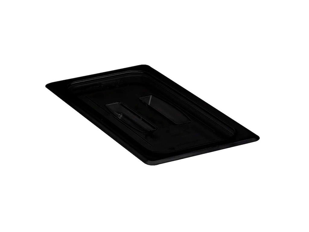 Låg til kantine med håndtag Cambro 1/3GN Polycarbonat Sort