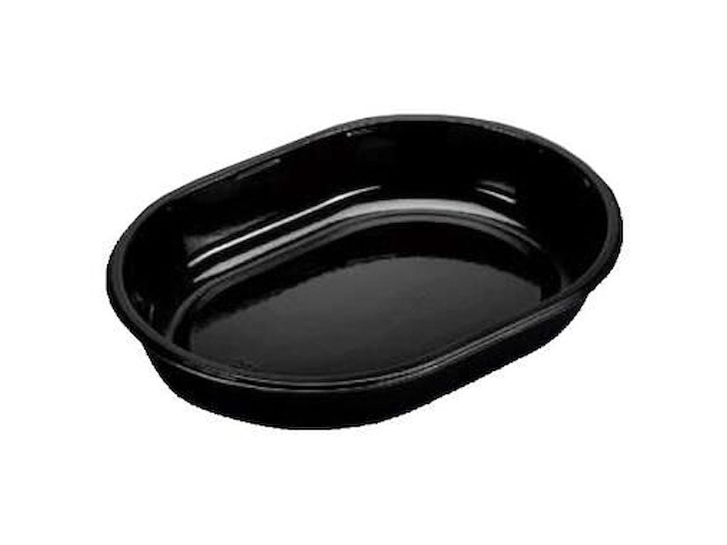 Bakke 1-rum 1000 ml 238x176x40 mm Oval PP Sort