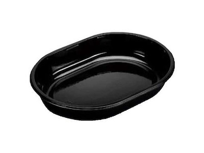 Bakke 1-rum 1000 ml 238x176x40 mm Oval PP Sort