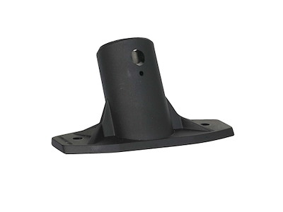 Socket Ø31x100 mm med gevind Sort inklusiv skruer