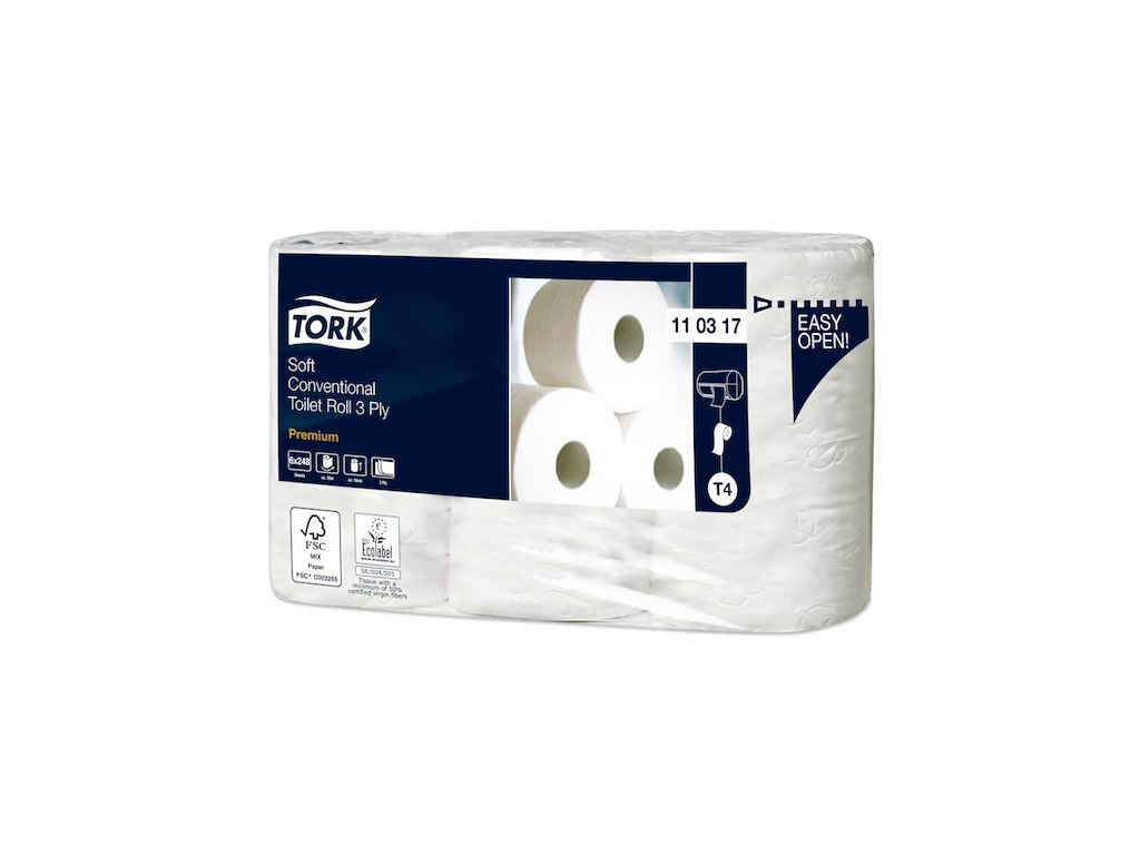 Toiletpapir Tork Premium T4 premium Extra soft 3-lag 34.7 m 110317