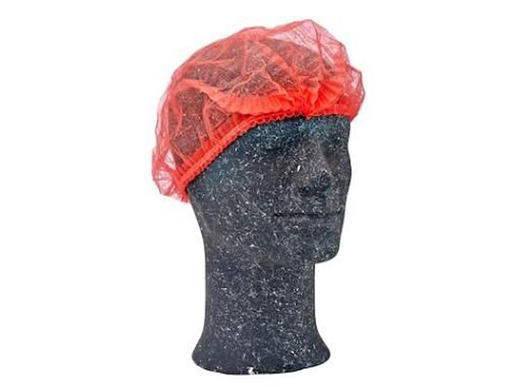 Hårnet Non-Woven str XL rød