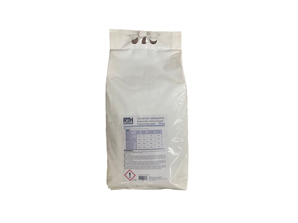 Vaskepulver, enzymer, 10 kg, universal