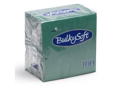 Serviet Bulkysoft 24x24 cm 2-lag Grøn