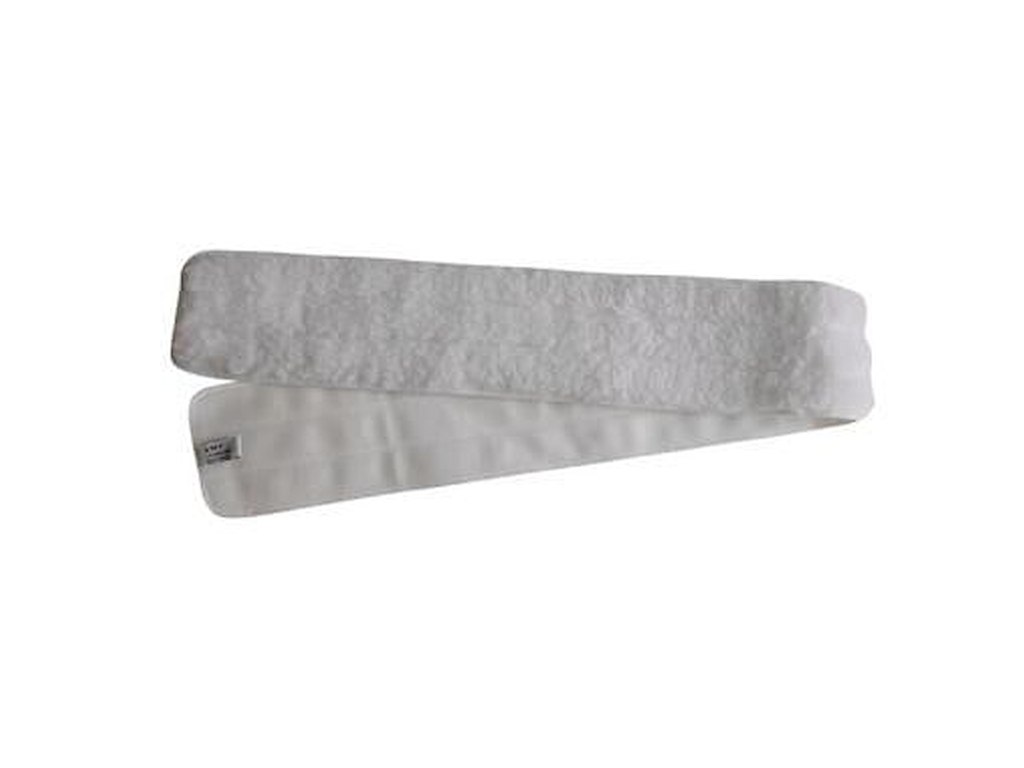 Moppe Velcro Clean Plus Dry Fibre 120cm Öko-tex Hvid Tør