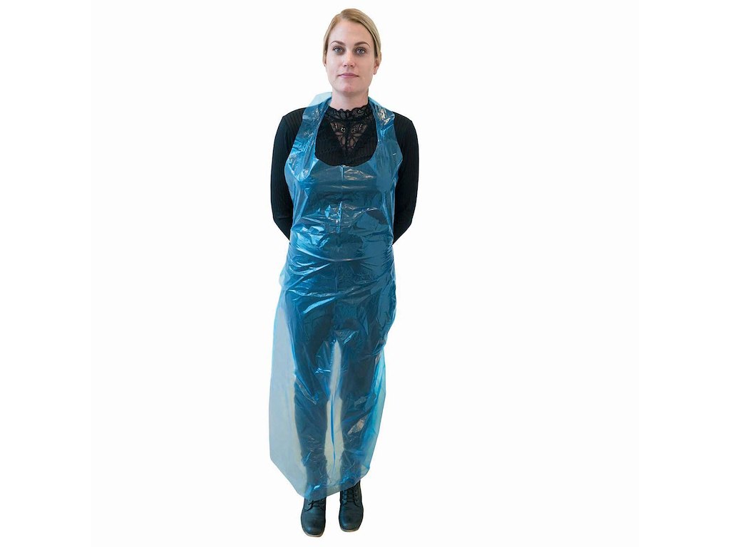 Forklæde Engangs Catersource 850x1500 mm 30 my Blå