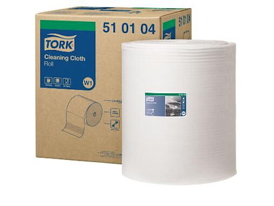 Aftørringsrulle Tork W1 Industri 1-lag 42.8cm x380m