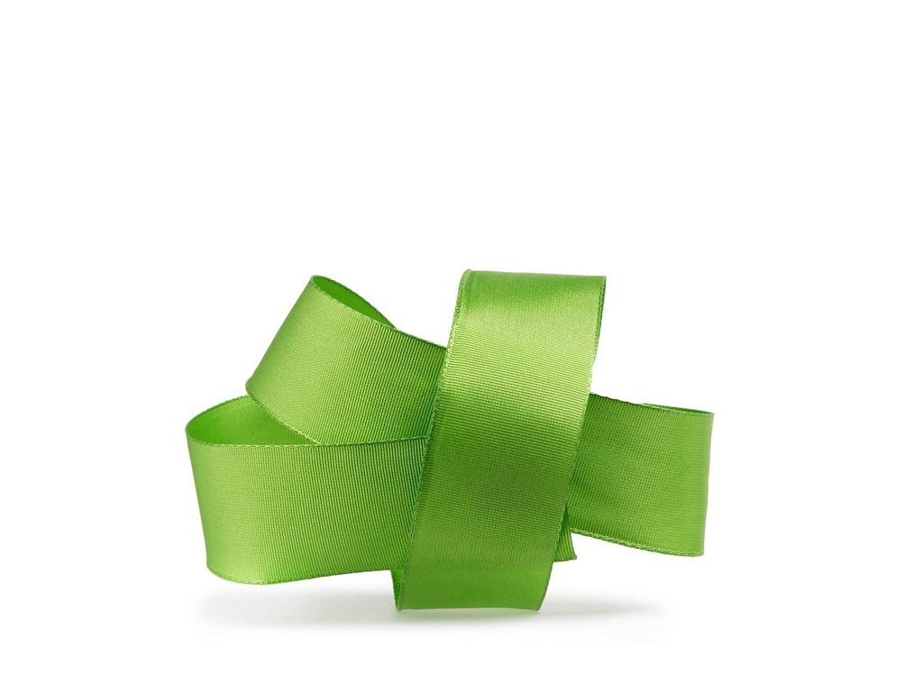 Silkebånd 25 mm x 25 m Grøn