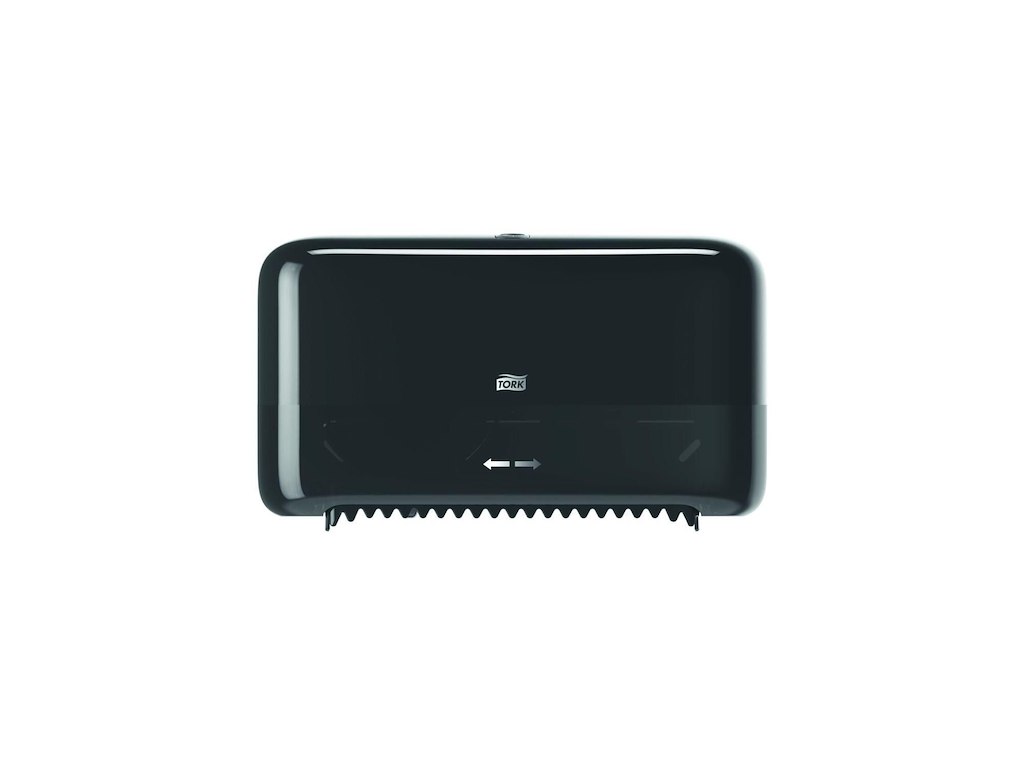 Dispenser Toiletpapir Tork T7 Mid-Size uden Hylse Sort til 2 rl