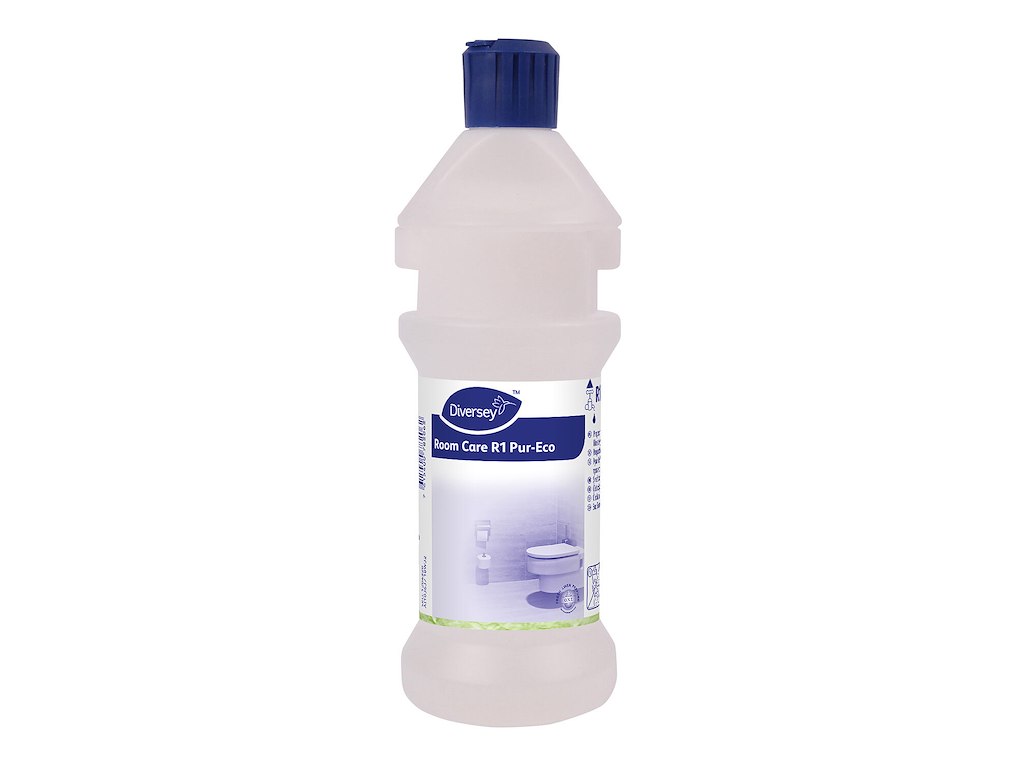 Flaske Tom 300ml med Snaplåg/Label Grå/Blå til Room Care R1 Pur-Eco