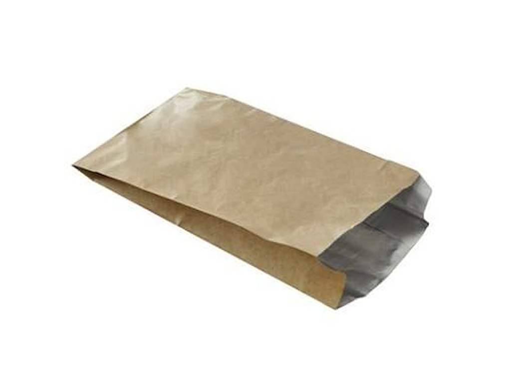 Grillpose 160x65x310+20mm kraft med aluminium Brun