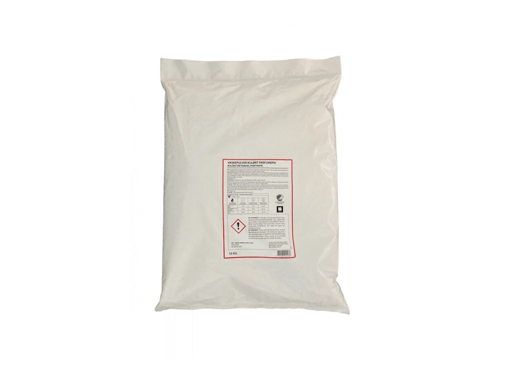 Vaskepulver, 10 kg, svanemærket, kulørt