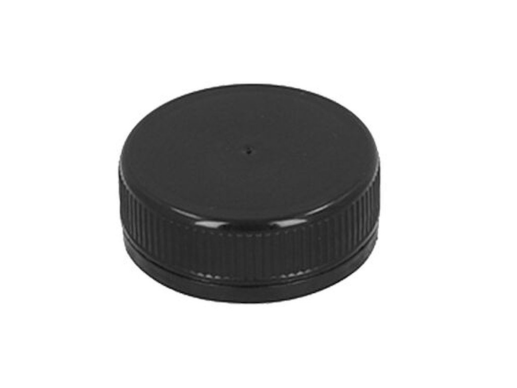 Låg Rund Ø38mm HDPE Sort