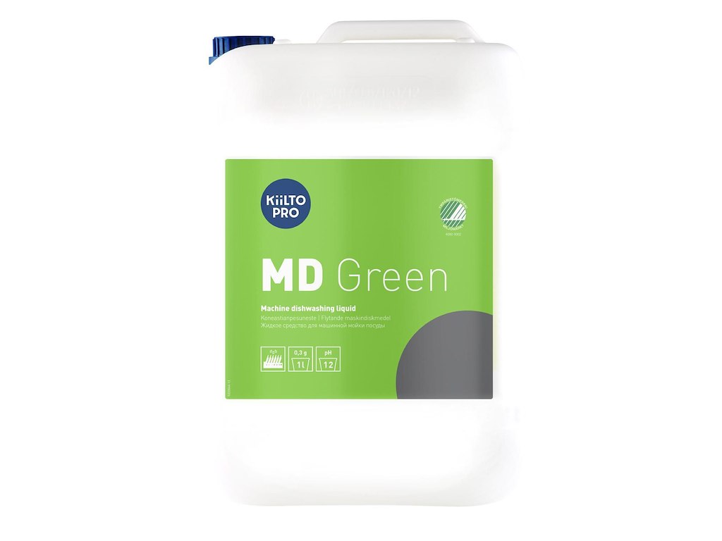 Maskinopvask Flydende Kiilto Pro MD Green 10ltr Svanemærket uden Klor
