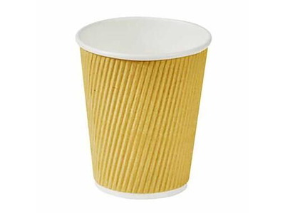 Kaffebæger Pap Ø62x60mm 10cl 3.5oz Ripple wall Til Espresso Natur
