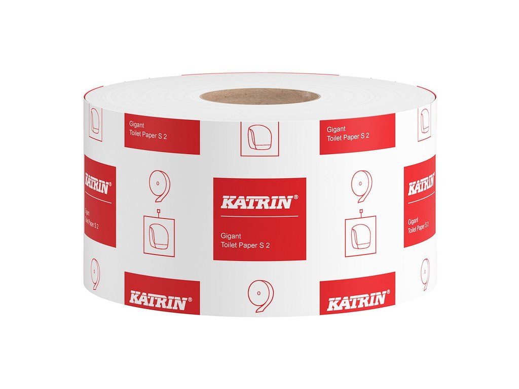 Toiletpapir Katrin Jumbo Midi 2-lag Ø190mm 200m Nyfiber Hvid