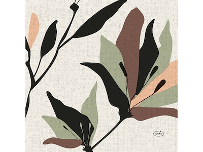 Serviet Duni 33 x 33cm 3-lag Nomad Flowers Mønstret