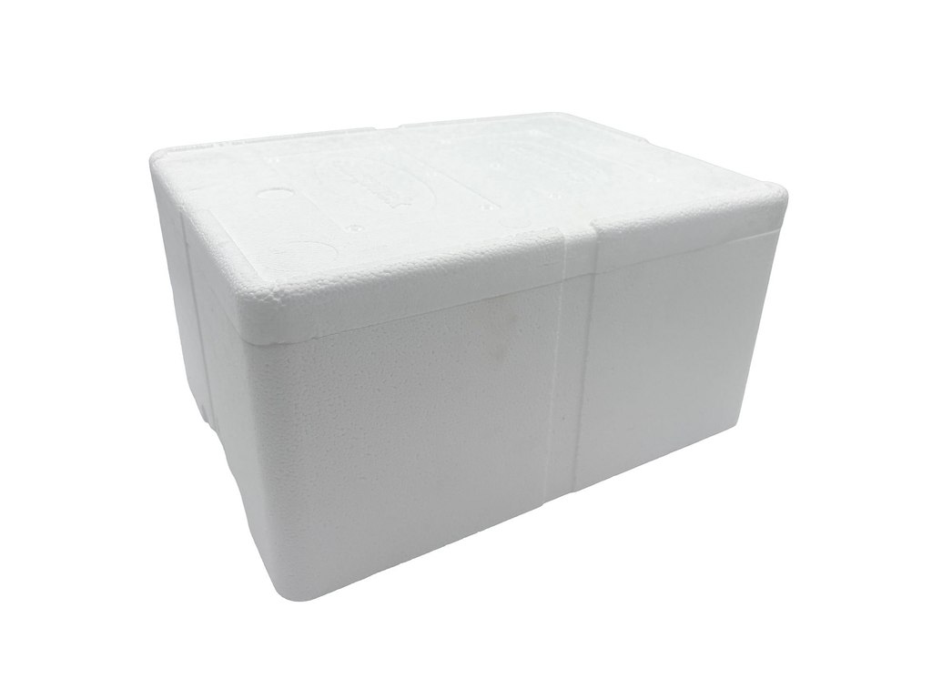 Termokasse 40x30x18 cm EPS Sunpack uden Låg Hvid