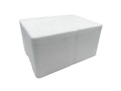 Termokasse 40x30x18 cm EPS Sunpack uden Låg Hvid